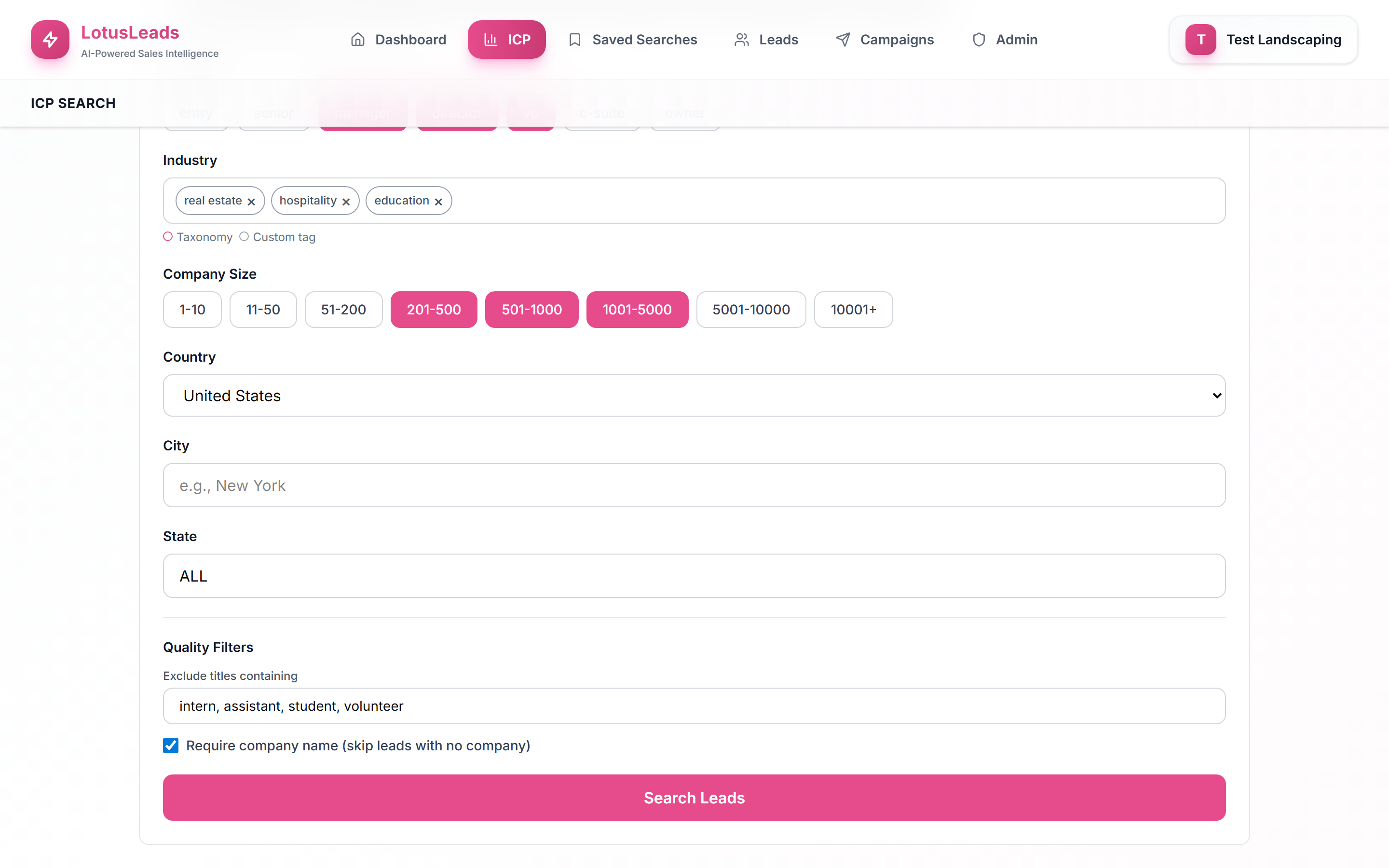 AI-generated filters with quality controls